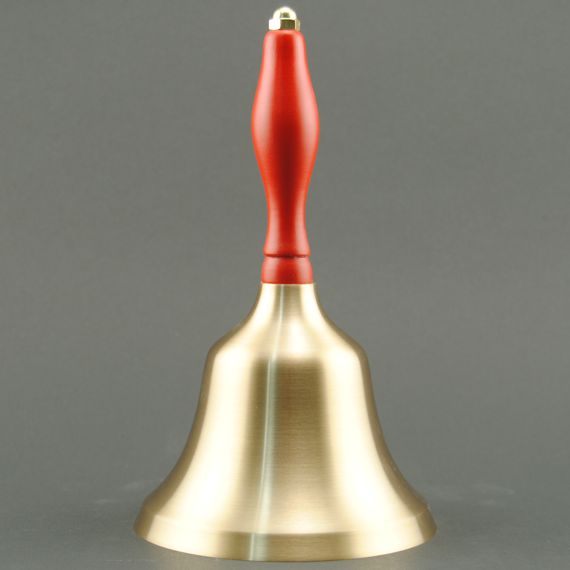 Teacher Appreciation Week Hand Bell with Red Handle - No Personalization