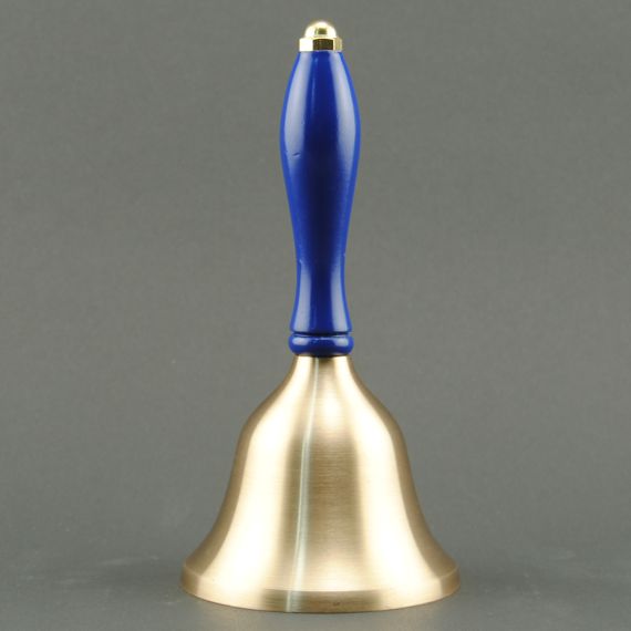 Teacher Recognition Hand Bell with Blue Handle - No Personalization