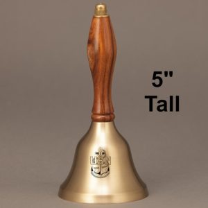 Teacher Thank You Hand Bell with Walnut Handle - Personalization
