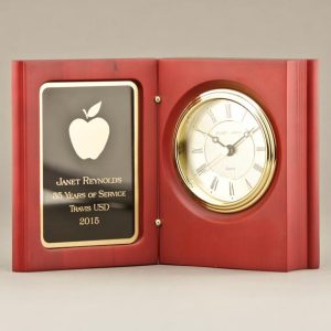 Teacher Book Clock Appreciation Retirement Gift Idea