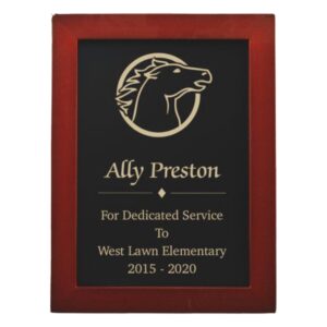 5-3/4 x 7-3/4 Teacher Appreciation Slate Board Plaque for Service Anniversary - Personalization Included
