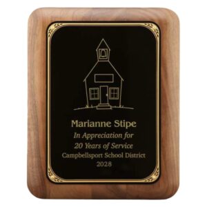 Educator Appreciation Custom Engraved Wall Plaque - 8x10