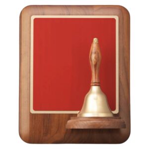 Teacher Service Award Handbell Plaque without Engraving