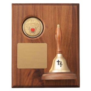 Teacher Appreciation Week Handbell Plaque with Personalization on Bell