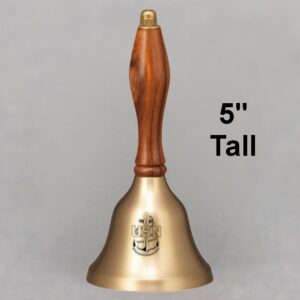 Teacher Thank You Hand Bell with Walnut Handle - Personalization