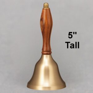 Teacher Recognition Hand Bell with Walnut Handle - No Personalization