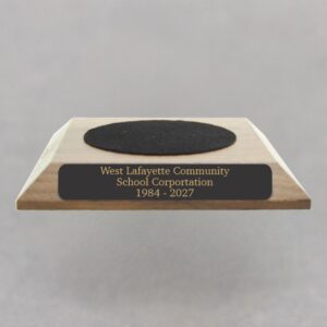 Small Walnut Base for Teacher Hand Bell - 3-3/8 Felt