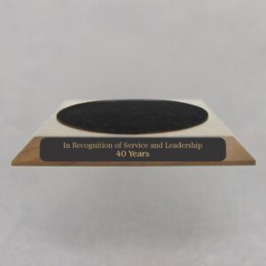 Large Walnut Base for Teacher Hand Bell - 5-5/8 Felt