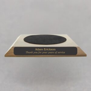 Large Walnut Base for Teacher Hand Bell - 4-3/4 Felt