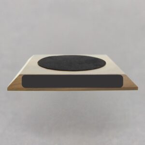 Large Walnut Base for Teacher Hand Bell - 4-3/4 Felt