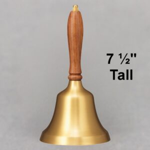 Teacher Recognition Hand Bell with Walnut Handle - No Personalization