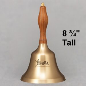 Teacher Recognition Hand Bell with Walnut Handle - Personalization