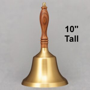 Teacher Recognition Hand Bell with Walnut Handle - No Personalization