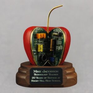 Acacia Red AppleByte with Engraving for Computer Technician Award