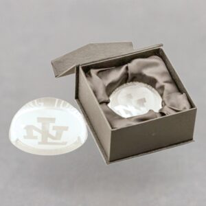 Dome Magnifying Crystal Paperweight with Personalization