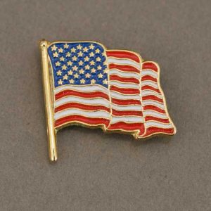 Custom Flag Lapel Pin - Enamel