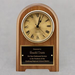 Teacher Appreciation Mantel Clock with Personalization