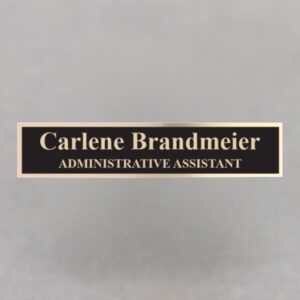 Custom Engraved Desk Wedge Name Plate