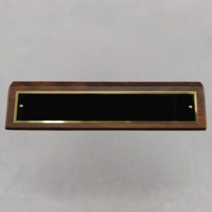 Desk Wedge with Name Plate - Non-Engraved