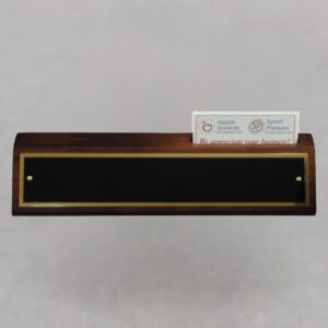 Desk Name Plates with Business Card Holder - Non Engraved