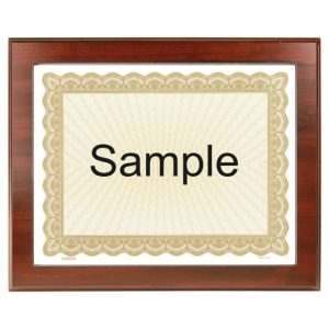 Certificate of Appreciation Frame Plaque