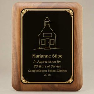 Educator Appreciation Custom Engraved Wall Plaque - 8x10