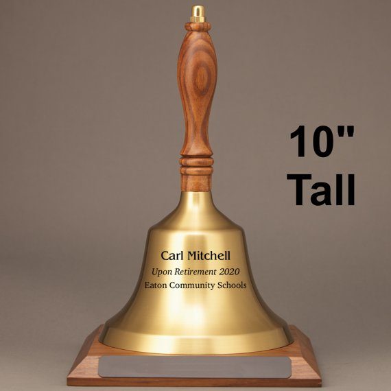 Large hand bell top