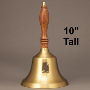 Teacher Recognition Hand Bell with Walnut Handle - Personalization
