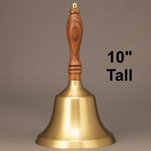 Teacher Recognition Hand Bell with Walnut Handle - No Personalization