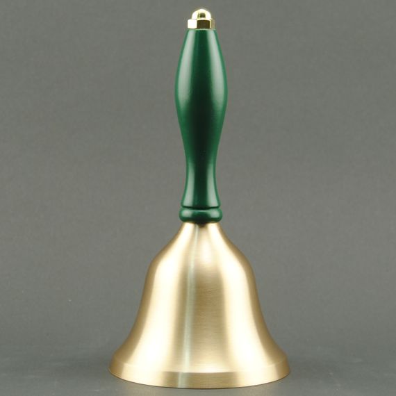 Teacher Recognition Hand Bell with Green Handle - No Personalization