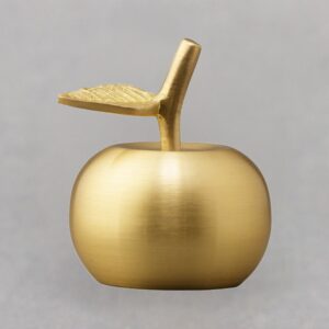 Non-Engraved Golden Apple Bell for Educator Appreciation Gift