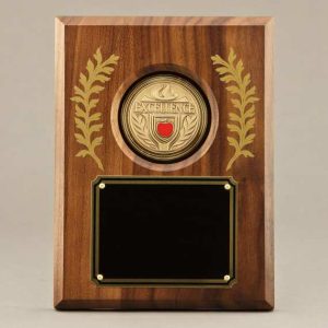 Laurel Leaf Teacher Recognition Plaque - 6x8 - No Engraving