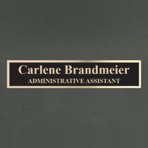 Custom Engraved Desk Wedge Name Plate