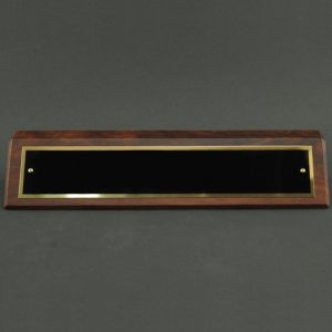 Desk Wedge with Name Plate with - Non-Engraved