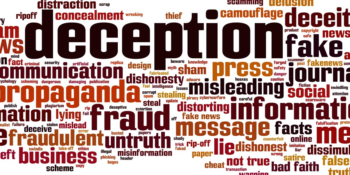 Deception Word Cloud Design