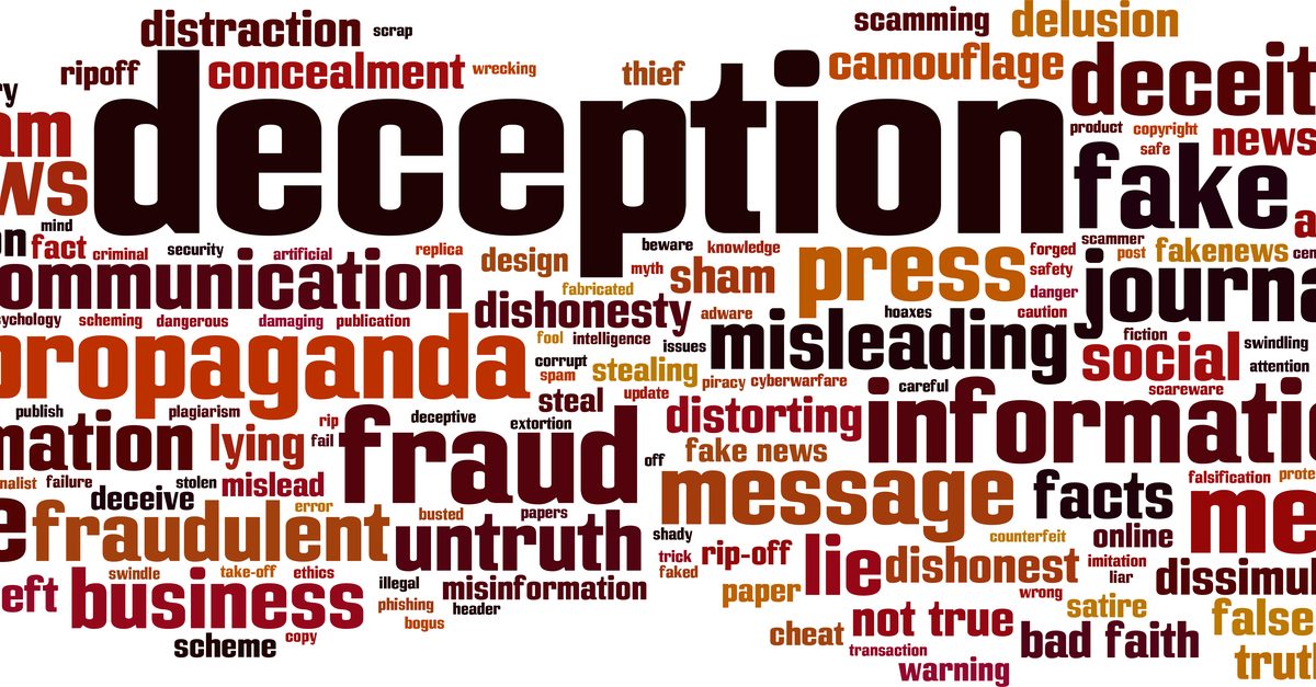 Deception Word Cloud Design