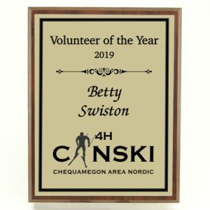 7x9 MVP Series Plaque shown with Volunteer of the Year