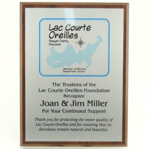Support Plaque of Appreciation - 9x12 Cherry Finish MVP Series