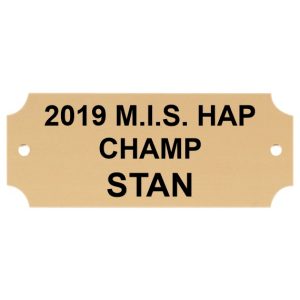 Purchase Gold Perpetual Plaque Plate with Engraving - 1" x 2-1/2"