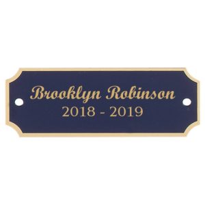 Black-Gold Perpetual Plaque Plate with Engraving