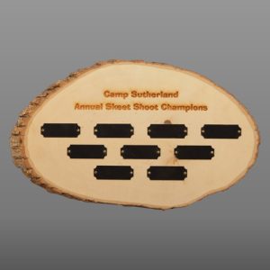 Rustic Wall Decor Natural Wood Disc - 9 Perpetual Plates