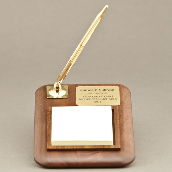 Pen Note Pad Desk Set For Appreciation Gift Personalization