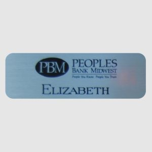 Personalized Metal Name Tags for Work - Businesses and Schools - 1x3