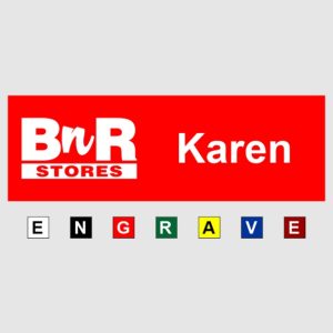 Personalized Plastic Name Badges for Work - Businesses and Schools - 1x3