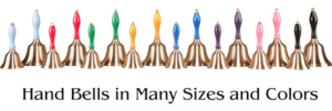 Teacher Hand Bells in Many Sizes and Colors