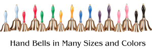 Teacher Hand Bells in Many Sizes and Colors