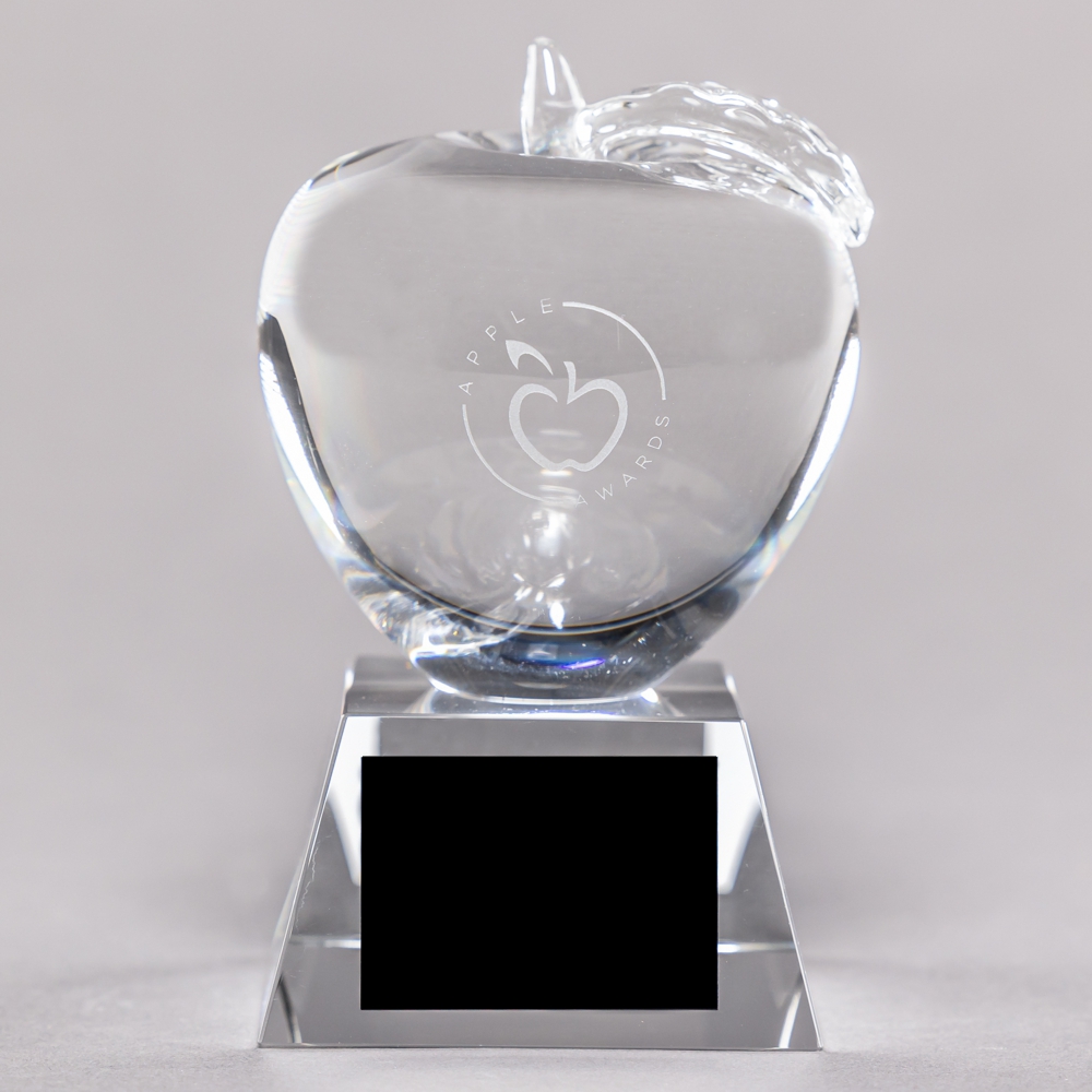 Crystal Apple Trophy for Food Service Professional
