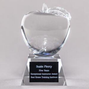 Crystal Apple Trophy for Teacher of the Year