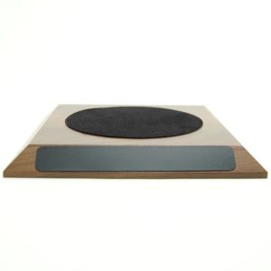 Large Walnut Base for Teacher Hand Bell - 4-3/4 Felt