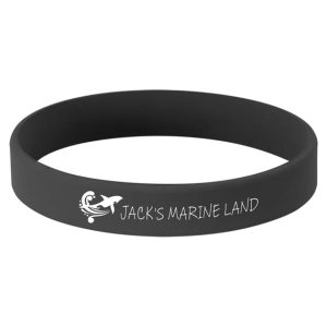 Laserable Black Silicone Bracelet for Student
